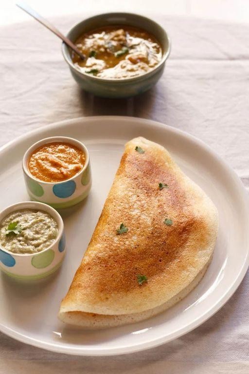 Multigrain Mysore Masala Dosa with Garlic Chutney