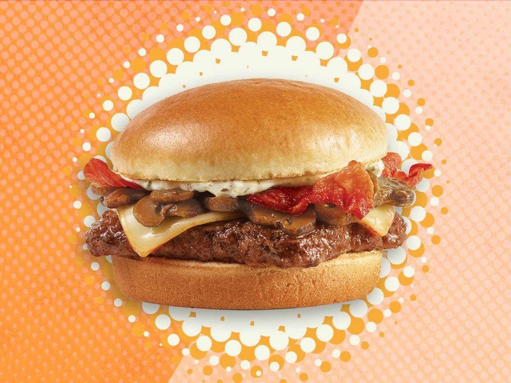 Mushroom and Bacon Cheeseburger