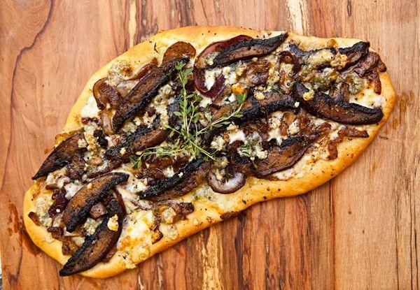 Mushroom and Caramelized Onion Flatbread