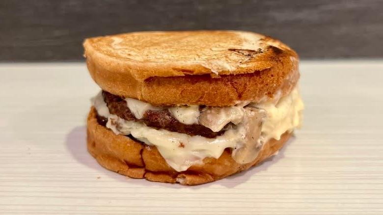 Mushroom and Swiss Melt Burger