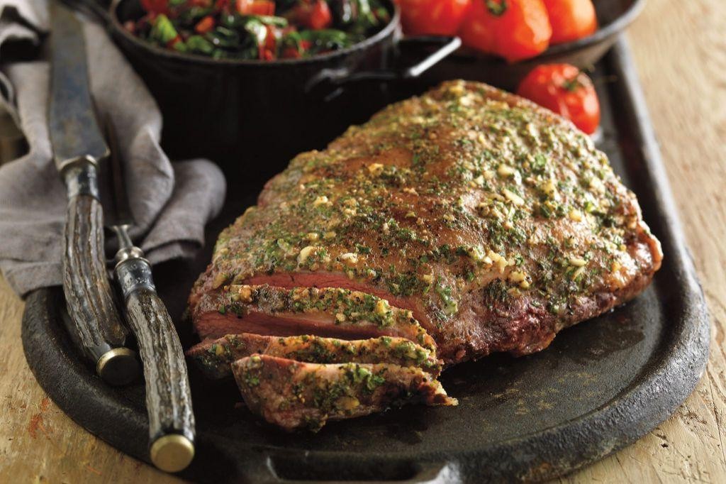 Mustard and Brown Sugar Glazed Sirloin Tip Roast