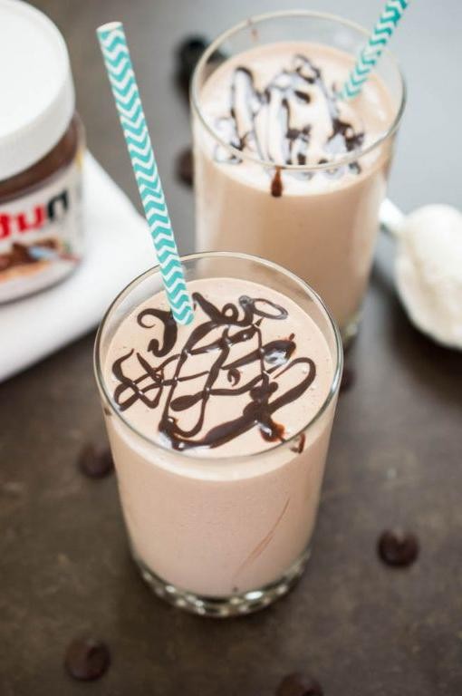 Nutella Peanut Butter Smoothie
