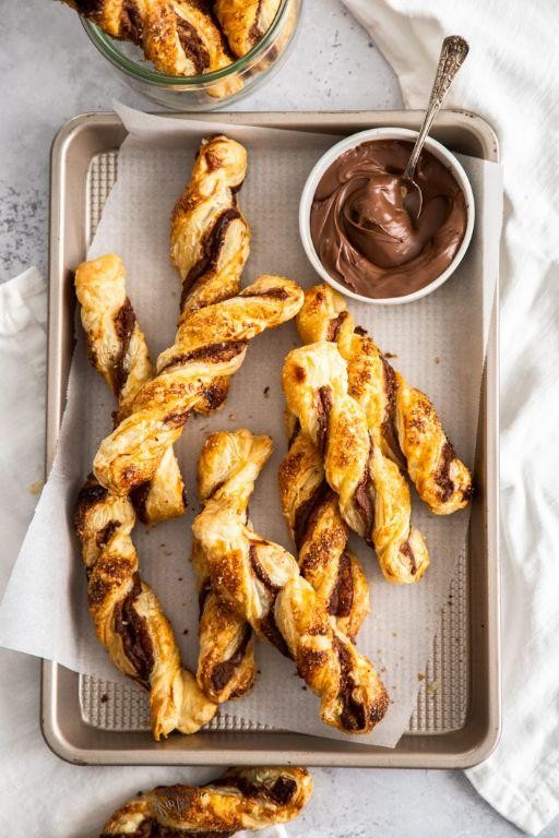Nutella Puff Pastry Twists