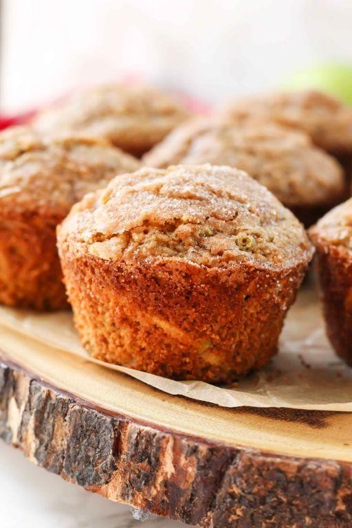 Oat Flour Apple Cinnamon Muffins