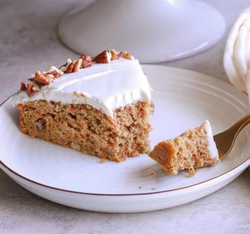 Oat Flour Carrot Cake