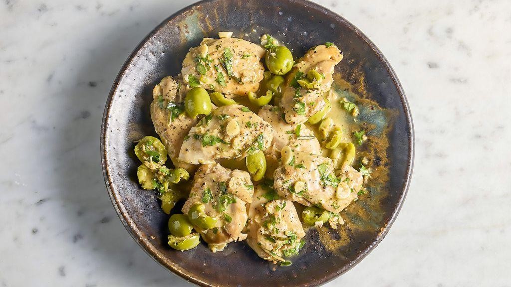 Olive Oil Braised Chicken with Garlic
