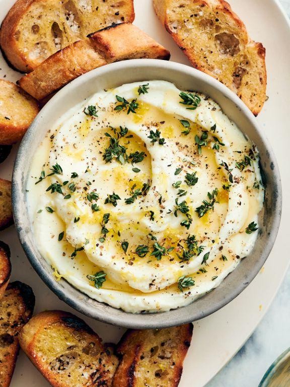 Olive Tapenade Ricotta Dip