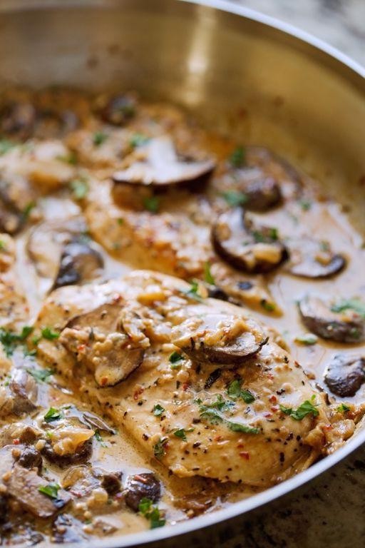 One-Pan Mushroom and Chicken Skillet