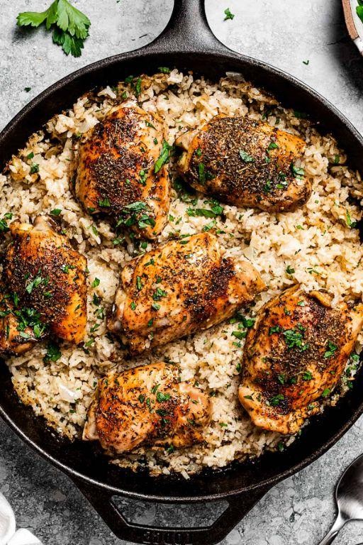 One-Pot Garlic Butter Chicken and Rice