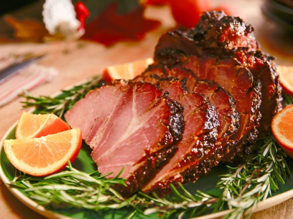 Orange Marmalade Glazed Spiral Ham
