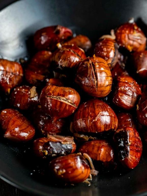 Orange Zest and Vanilla Roasted Chestnuts