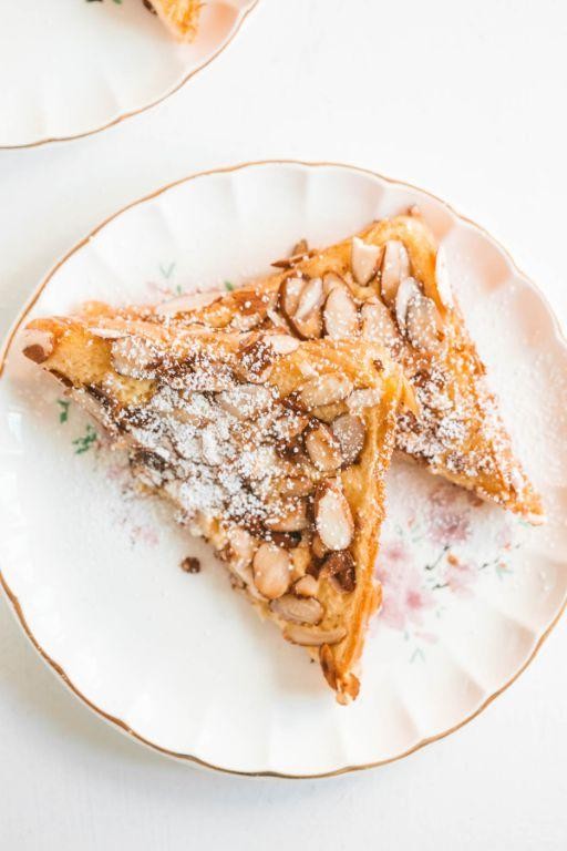 Orgeat Syrup French Toast with Almond Crust