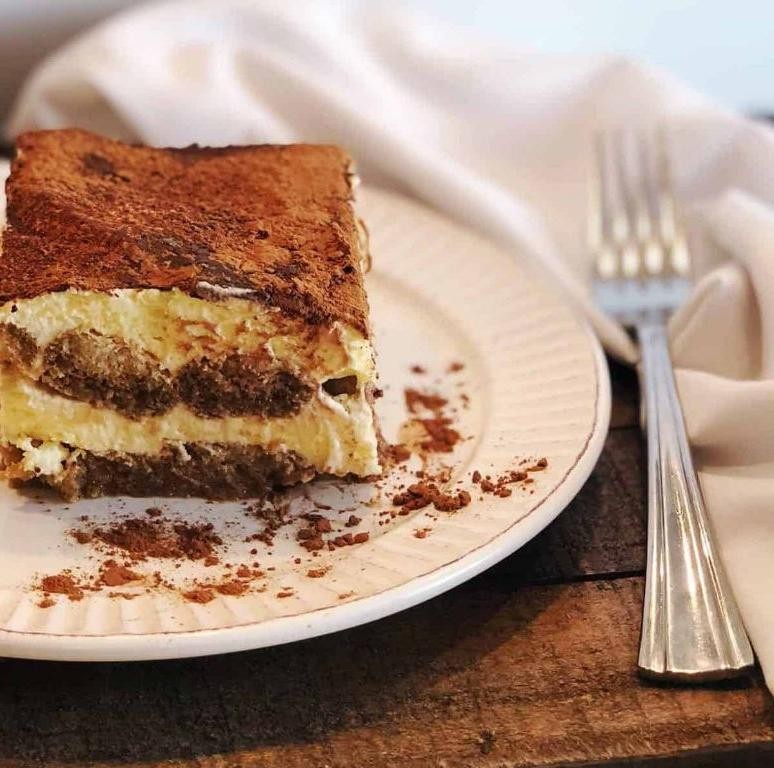 Orgeat Syrup Tiramisu with Amaretto