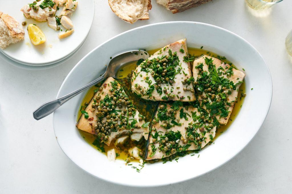 Pan-Seared Swordfish with Herb Crust
