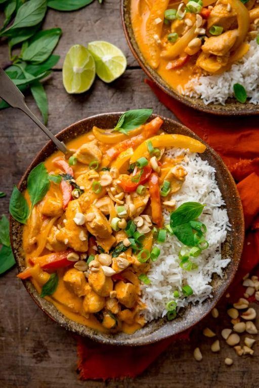 Panang Curry Chicken with Coconut Milk