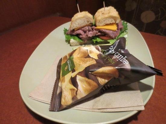 Panera Bread Asiago Roast Beef Sandwich