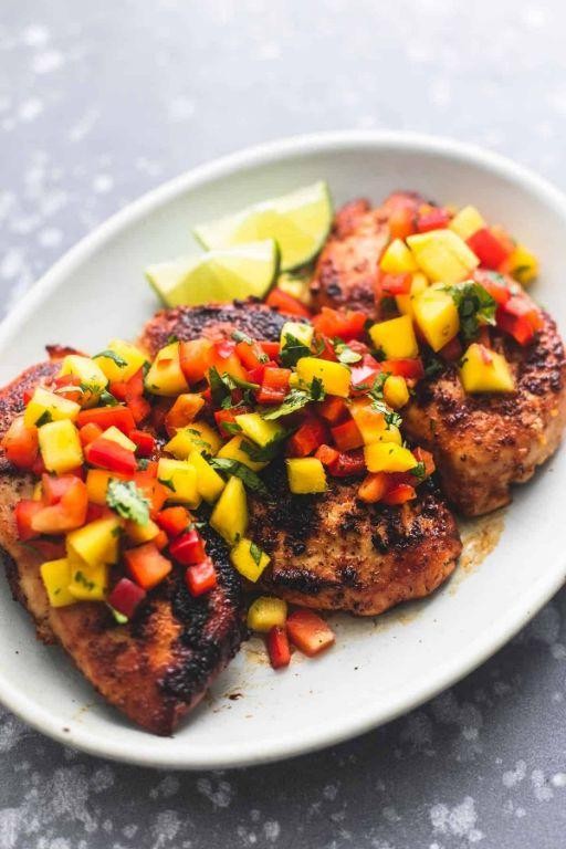 Panko Chicken Breast with Mango Salsa