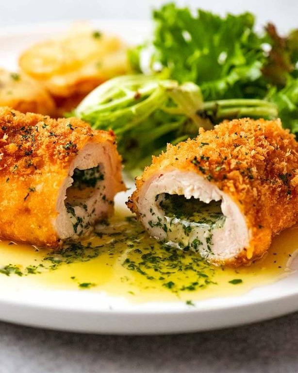 Panko Crusted Chicken Kiev