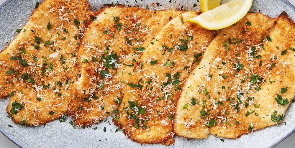Parmesan Crusted Grilled Flounder