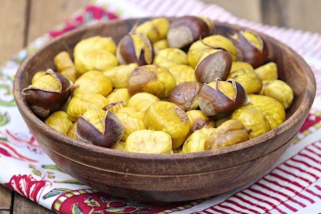 Parmesan and Black Pepper Roasted Chestnuts