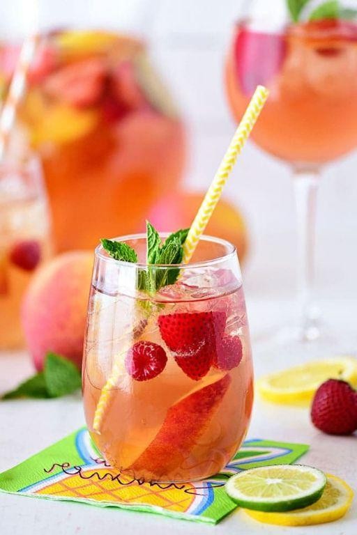 Peach Vodka Sangria