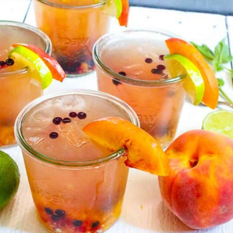 Peach Vodka Spritzer