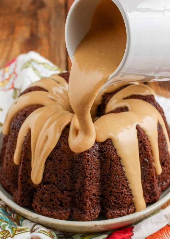 Peanut Butter Drizzle Bundt Cake Glaze