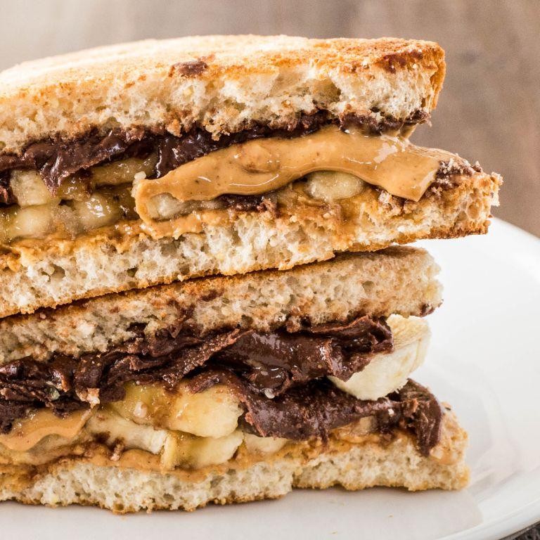 Peanut Butter and Chocolate Chip Sandwich
