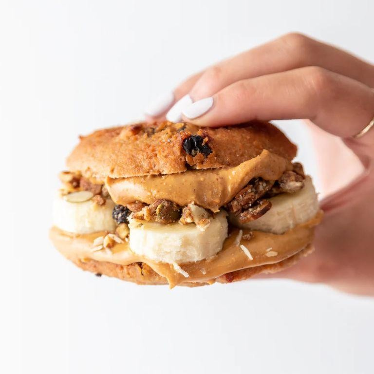 Peanut Butter and Granola Sandwich