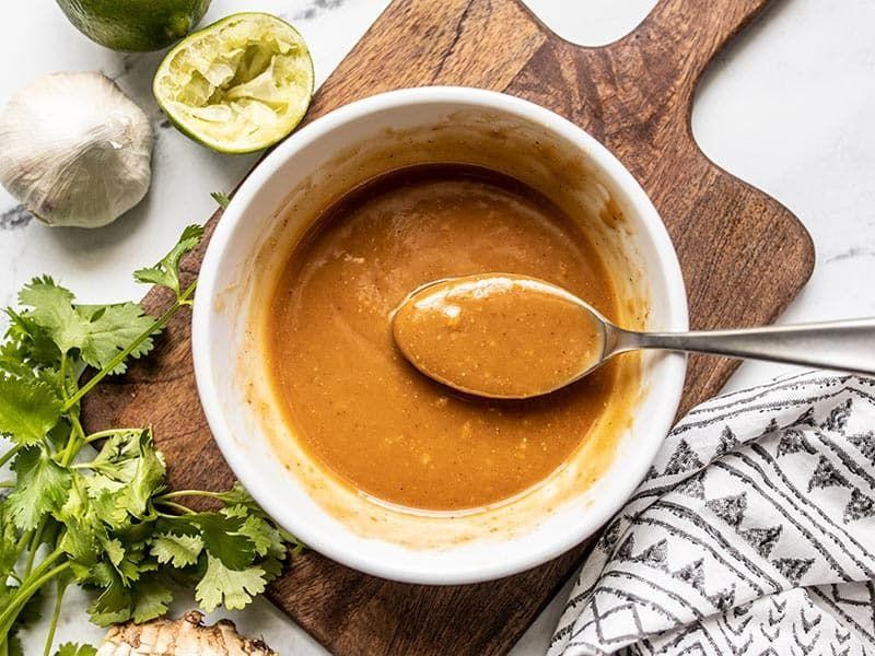 Peanut Butter and Lime Dressing for Salads