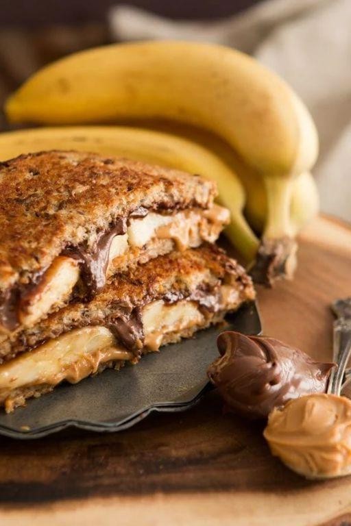 Peanut Butter and Nutella Sandwich
