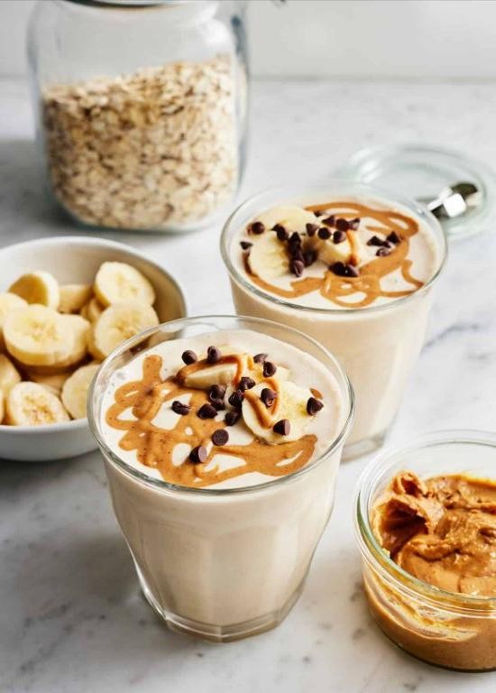 Peanut butter banana smoothie packs