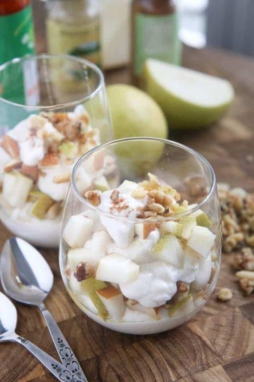 Pear and Walnut Yogurt Parfait