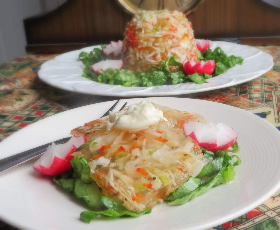 Perfection Salad with Cabbage and Green Peppers
