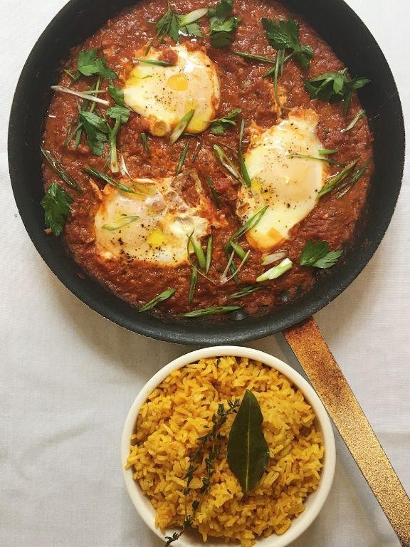 Persian-Inspired Shakshouka with Turmeric