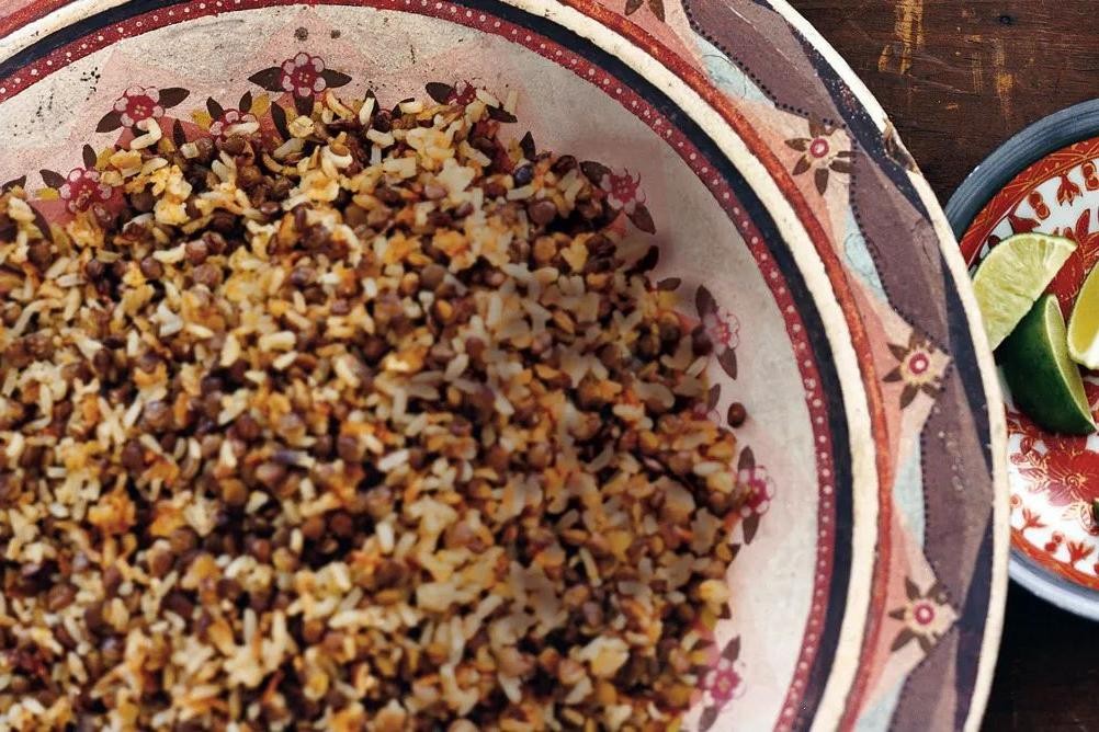 Peruvian Rice with Lentils and Sausage