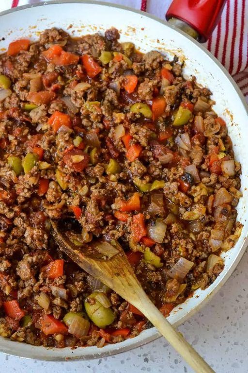 Picadillo with Cuban oregano seasoning