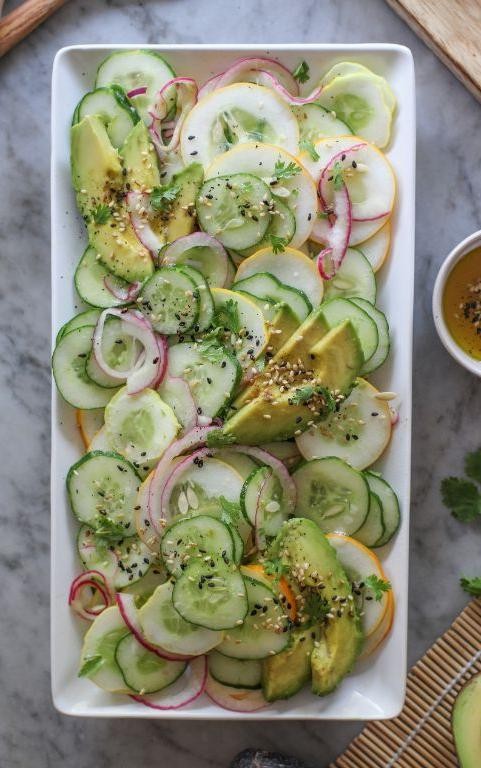 Pickled Cucumber and Onion Salad