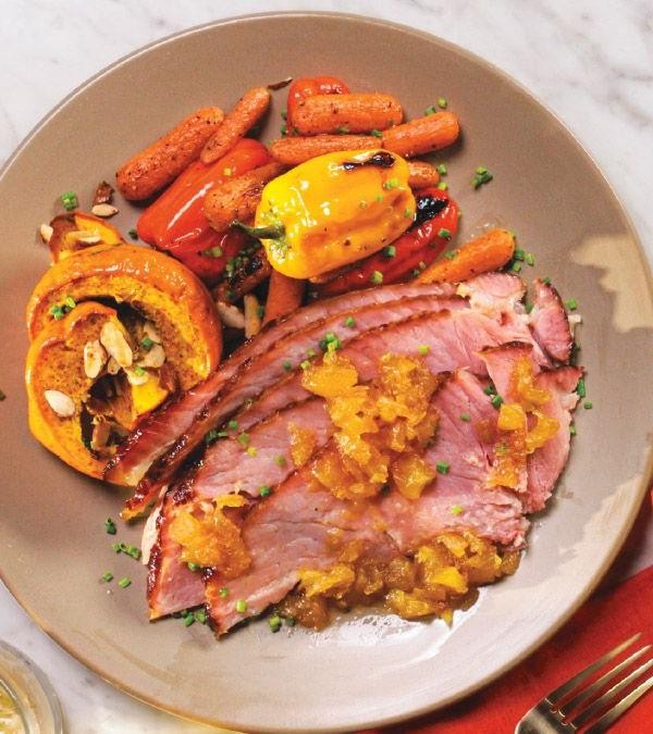 Pineapple Ginger Glazed Fresh Ham
