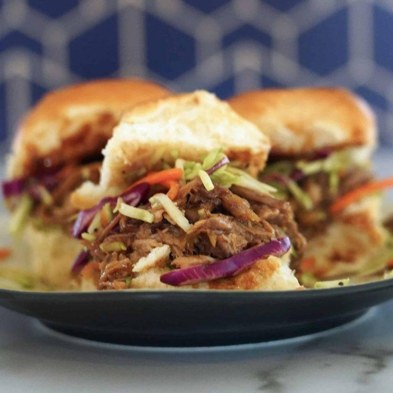 Pineapple Teriyaki Pulled Pork Sliders