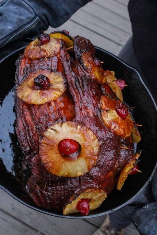 Pineapple and Cherry Spiral Ham