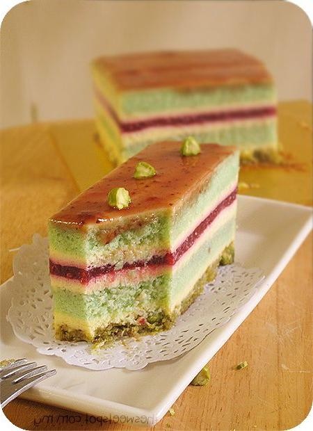 Pistachio Rose Bavarian Cream