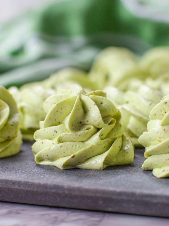 Pistachio Whipped Buttercream Frosting