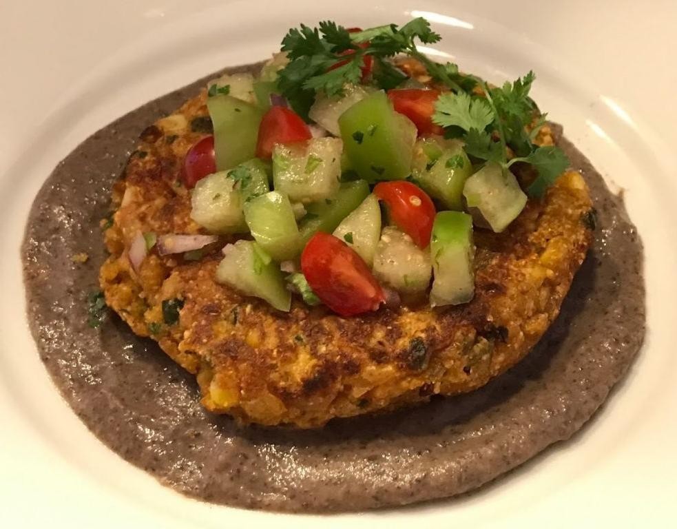 Poblano and Queso Fresco Corn Cakes