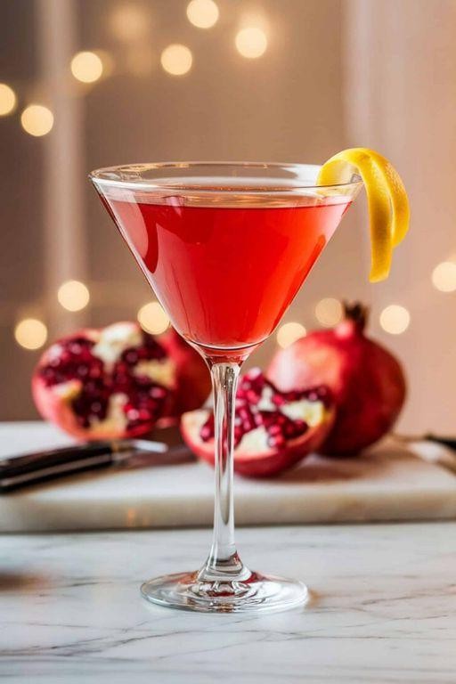 Pomegranate Gin Martini for a Fruity Twist
