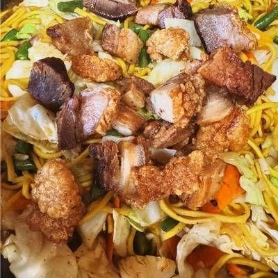 Pork Belly Pancit Canton (Stir-Fried Noodles)