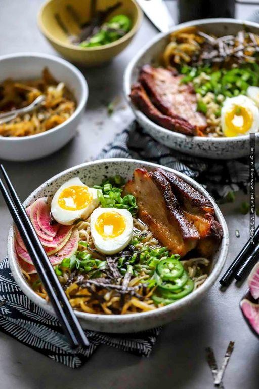 Pork Belly Ramen with Soft-Boiled Egg