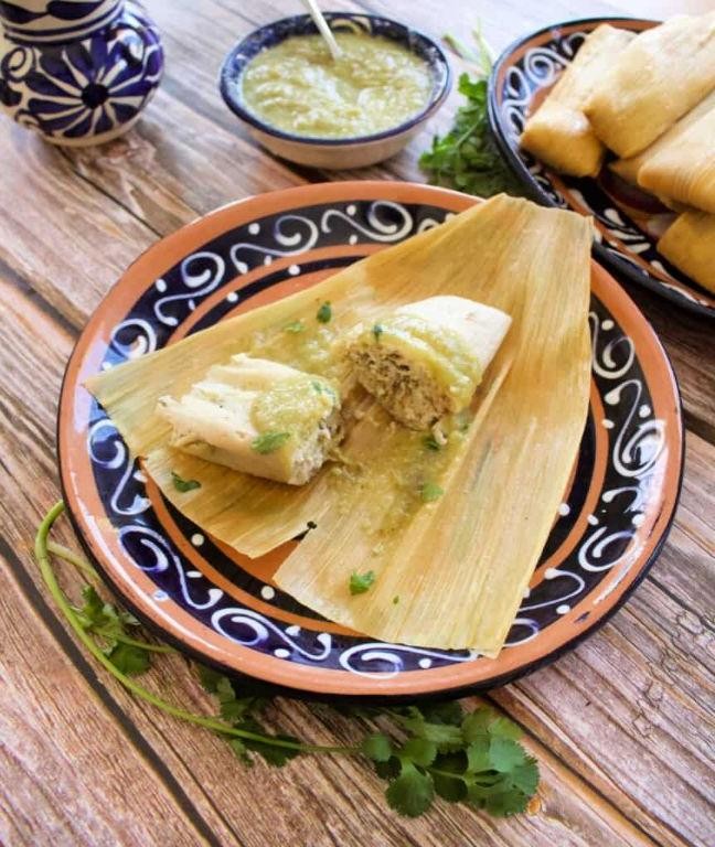 Pork Chile Verde Tamales
