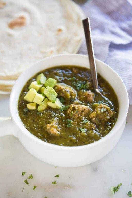 Pork Chile Verde with Tomatillos