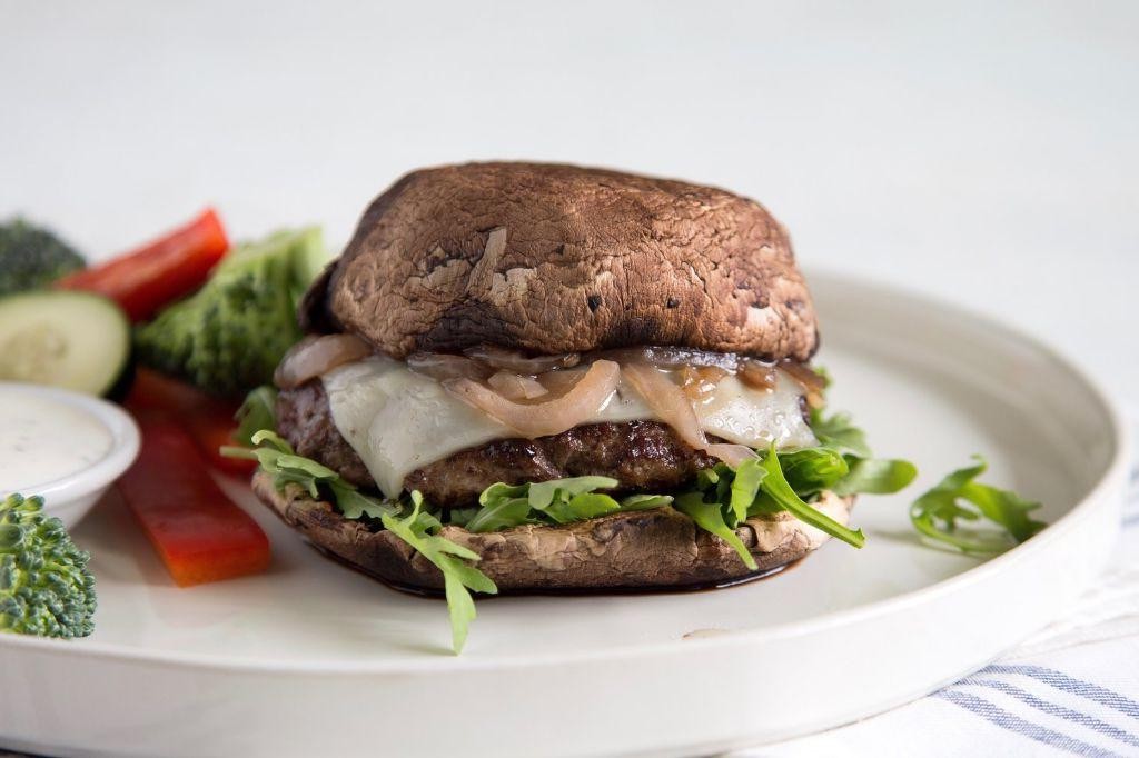 Portobello Mushroom Swiss Burger